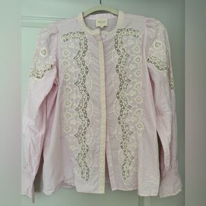 Sezane Pink Top-Size 36 in European sizing (most similar to Size 4)